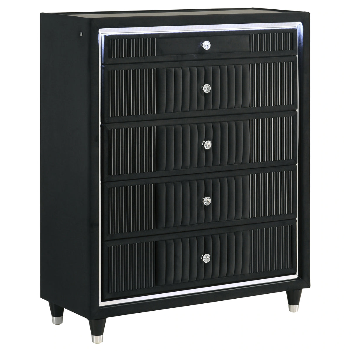 Ravenne Velvet Upholstered LED Chest