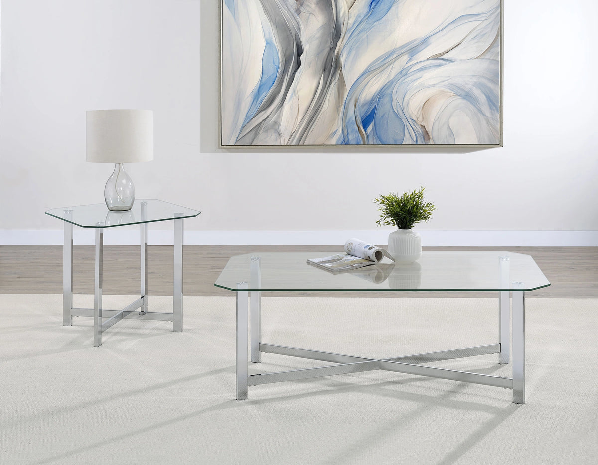 Cronin Glass Top Coffee Table