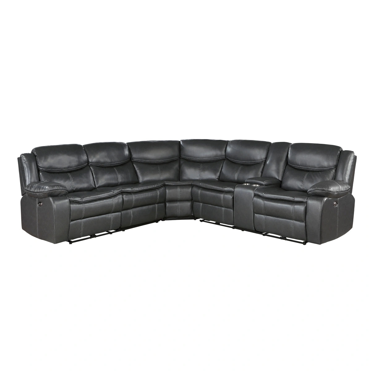 Fargo-(3)3-Piece Power Reclining Sectional with Right Console image