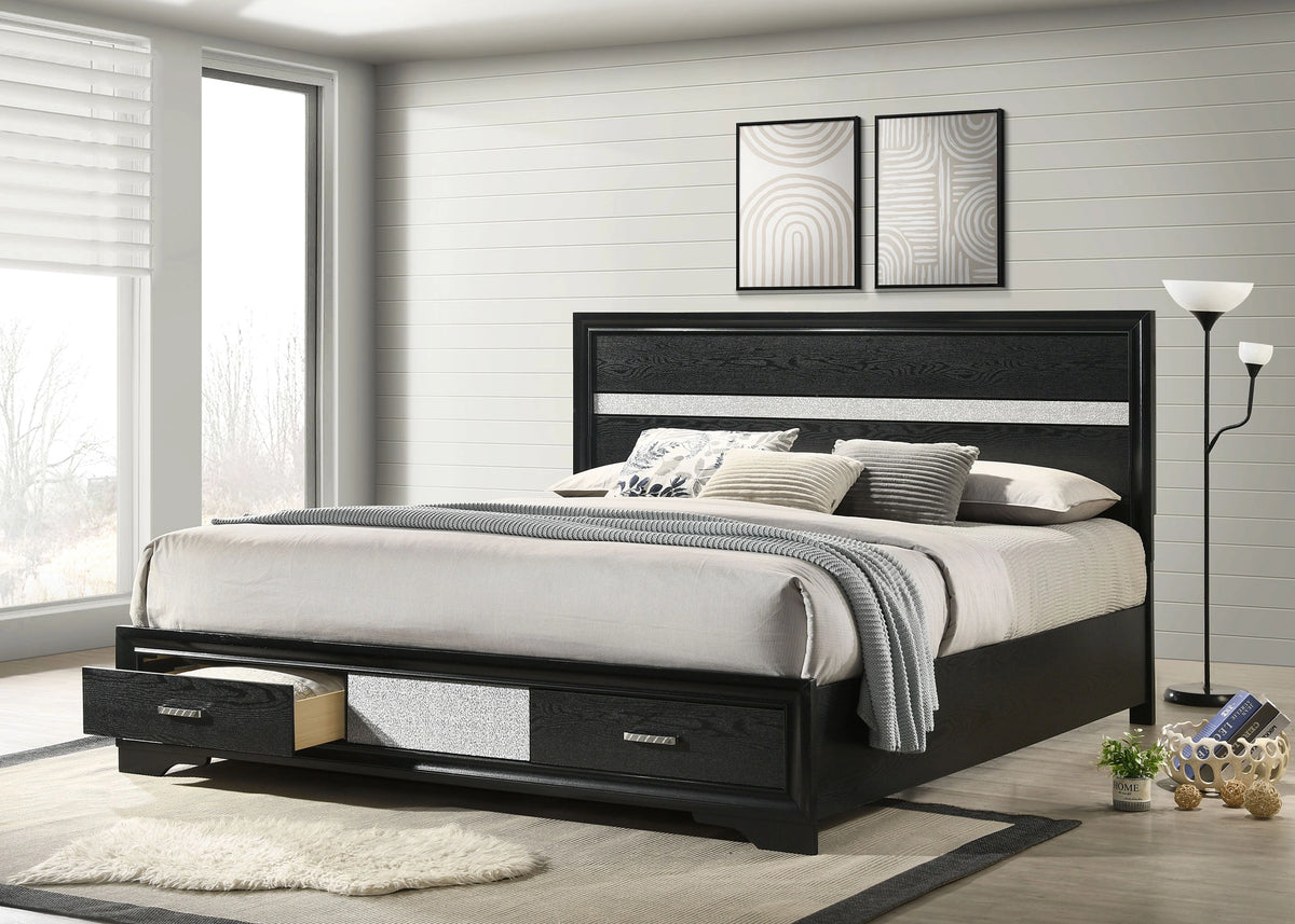 Miranda Panel Platform Storage Bed
