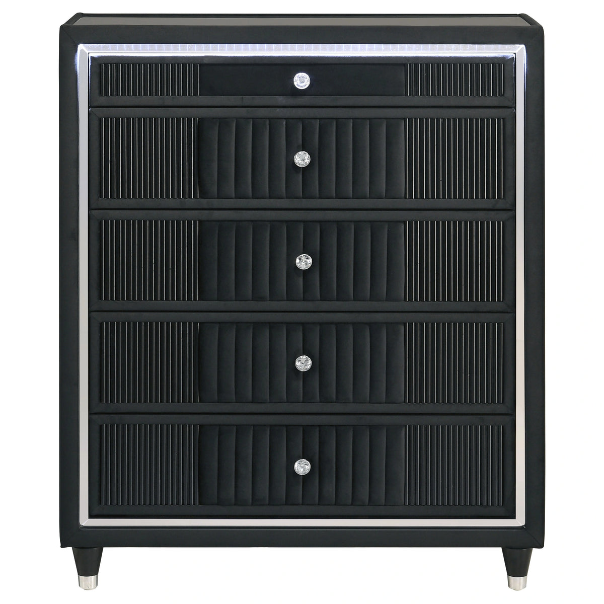 Ravenne Velvet Upholstered LED Chest