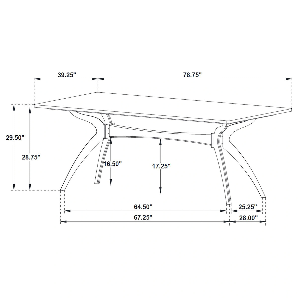 Randolph 7 Pc Dining Set (Table and 6 Chair)