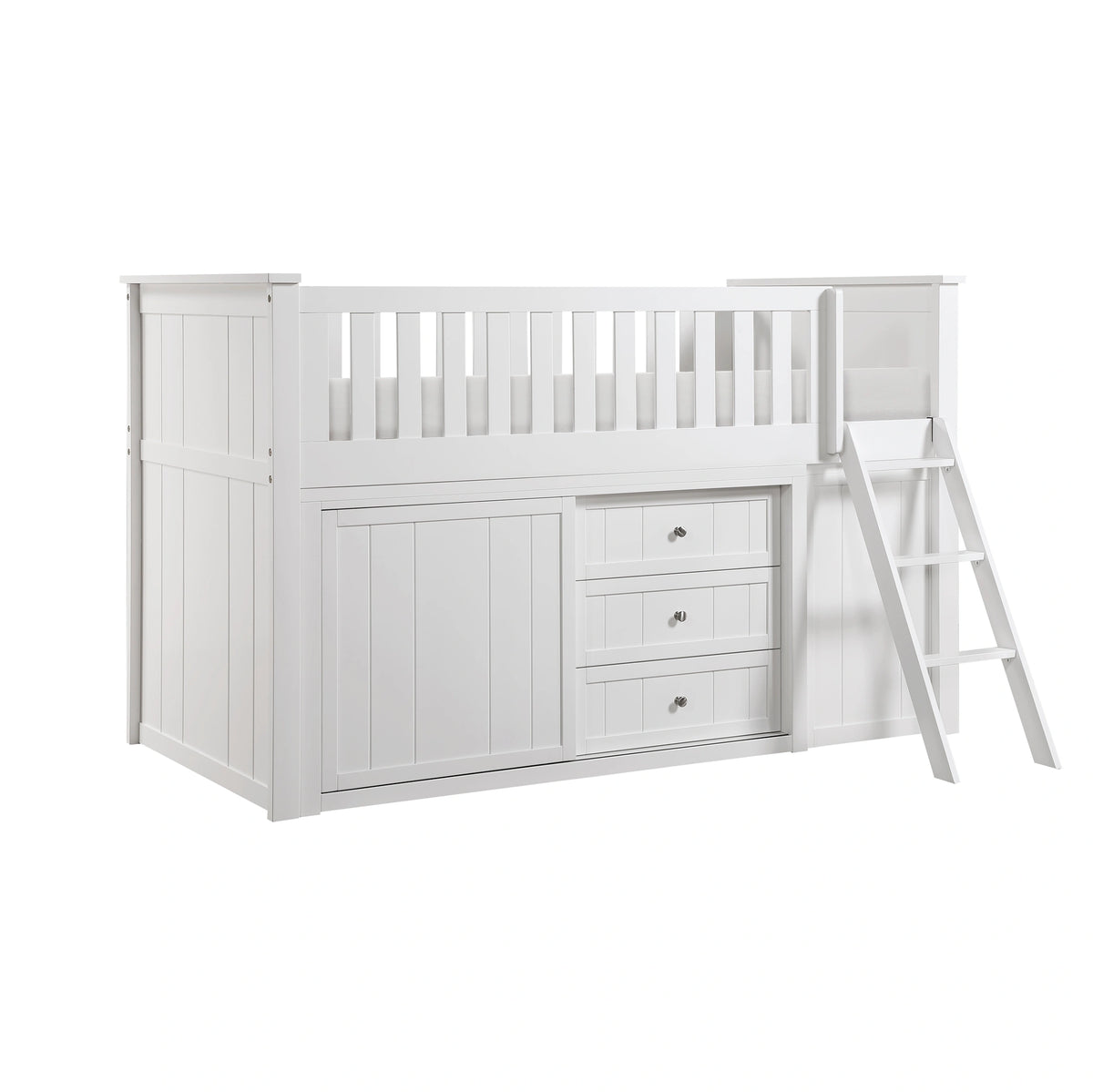 Galen-(6) Low Loft Bunk with Bookcase and 2 Dressers image