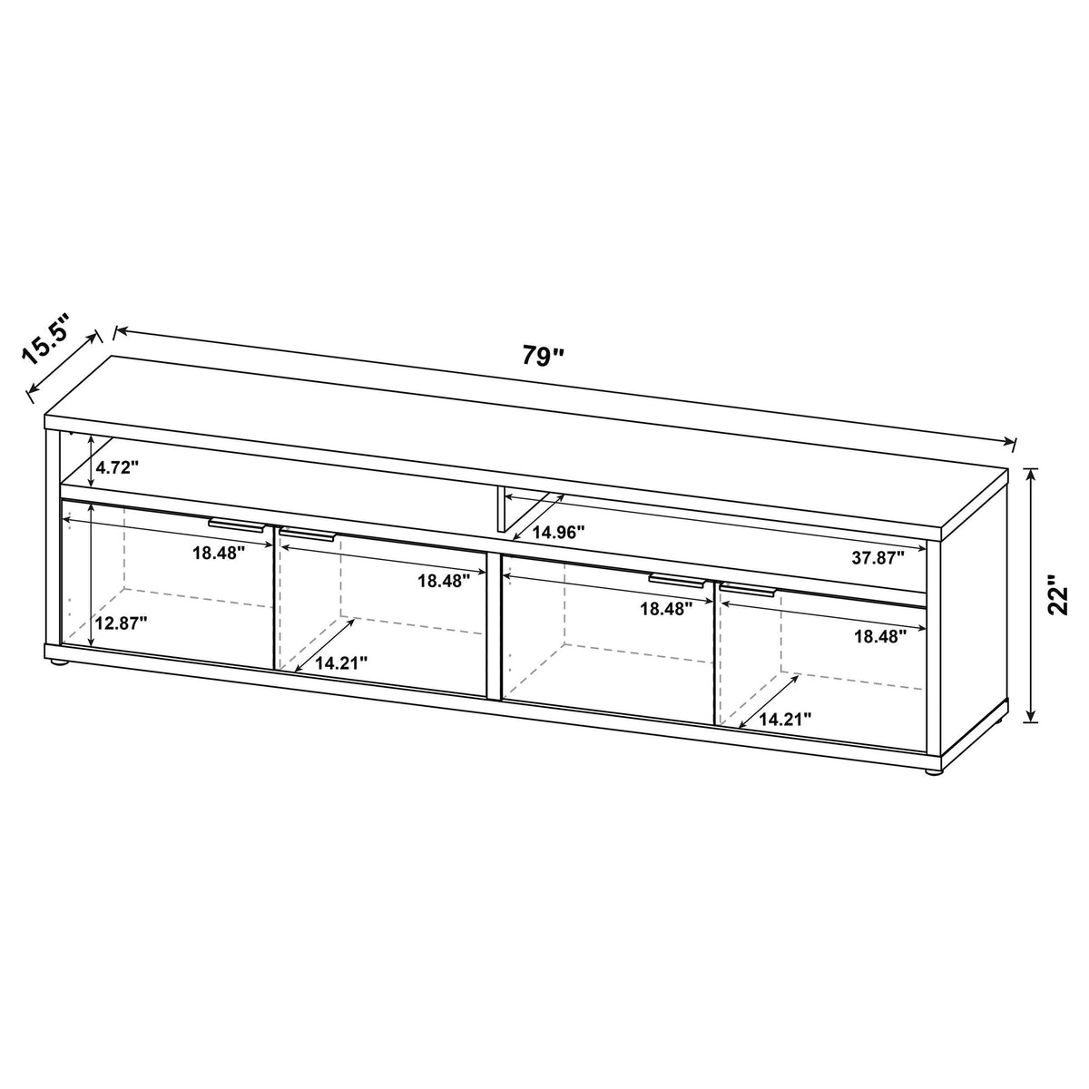 Tabby 79-inch TV Stand