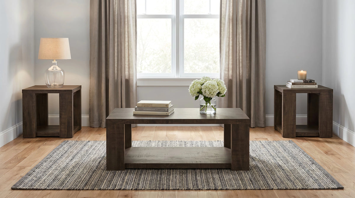 Pavone Open-Shelf Coffee and End Table Set