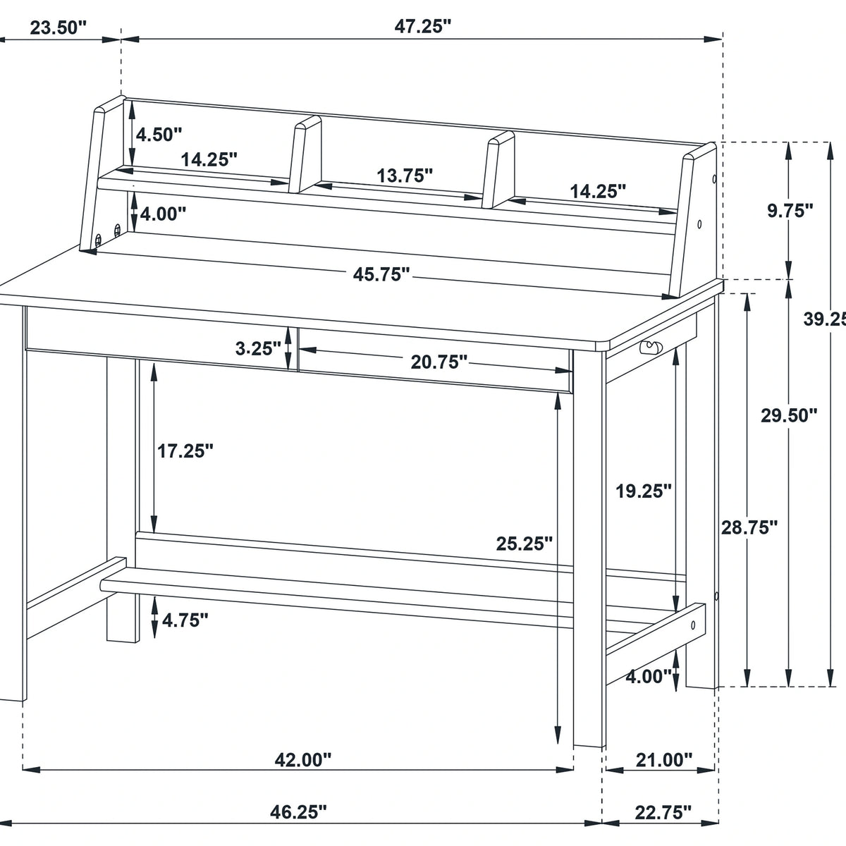 Besler SmartTop Writing Desk