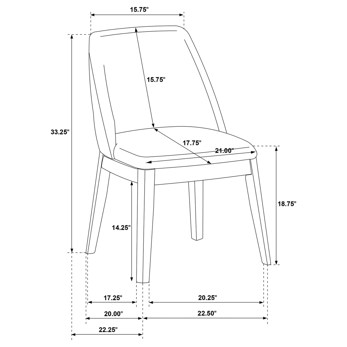 Franklin Dining Side Chair of 2