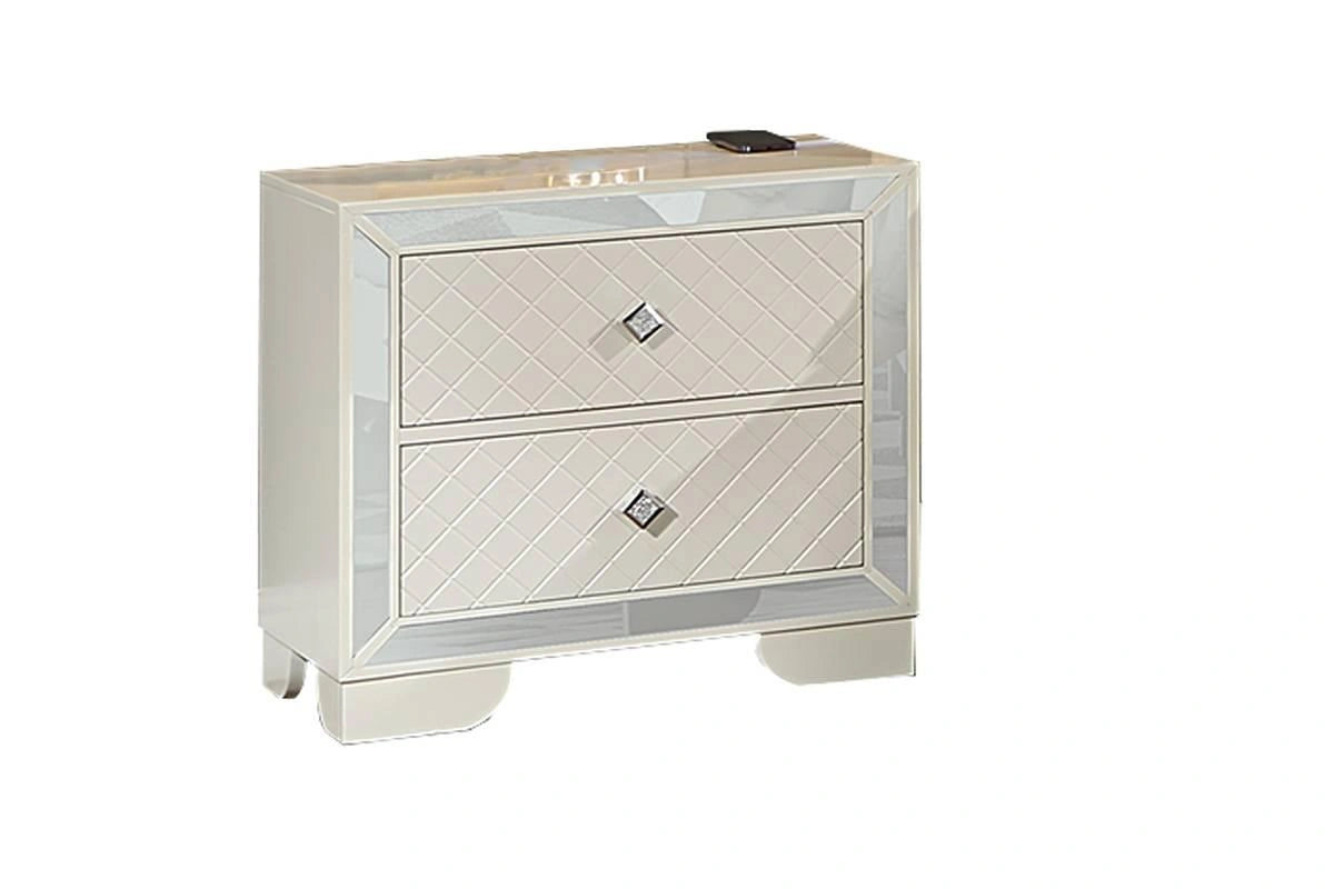 Hothan Night Stand in Ivory