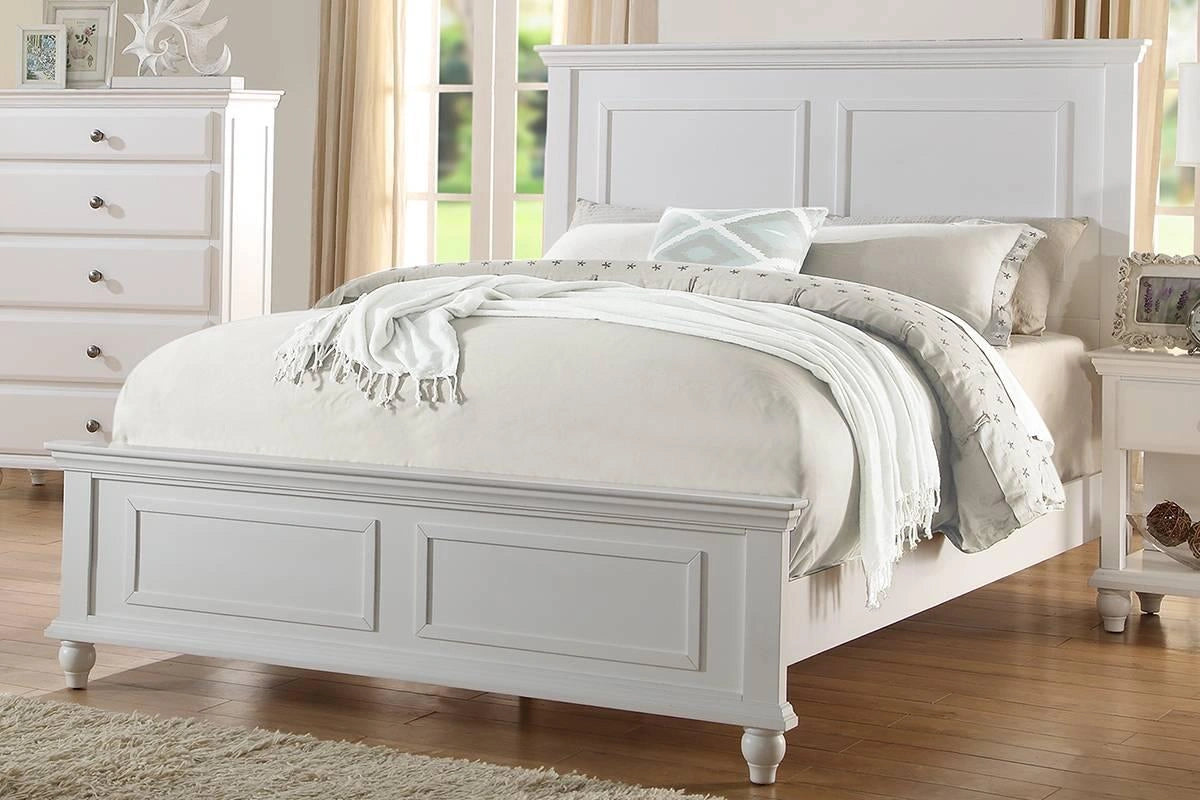 Vfvnco Queen Bed-White in White