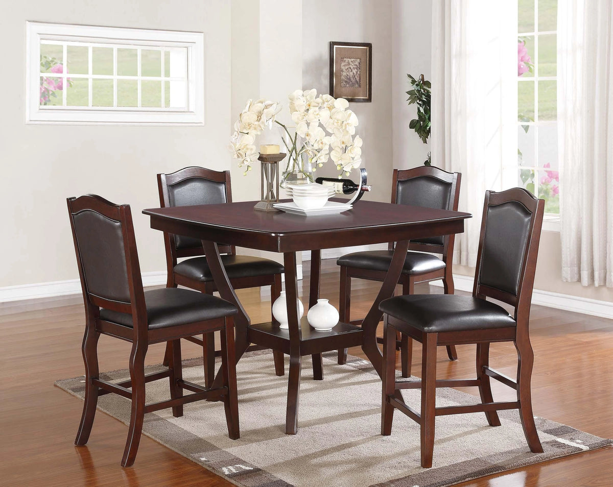 Sfvnco Counter Height Table in Espresso