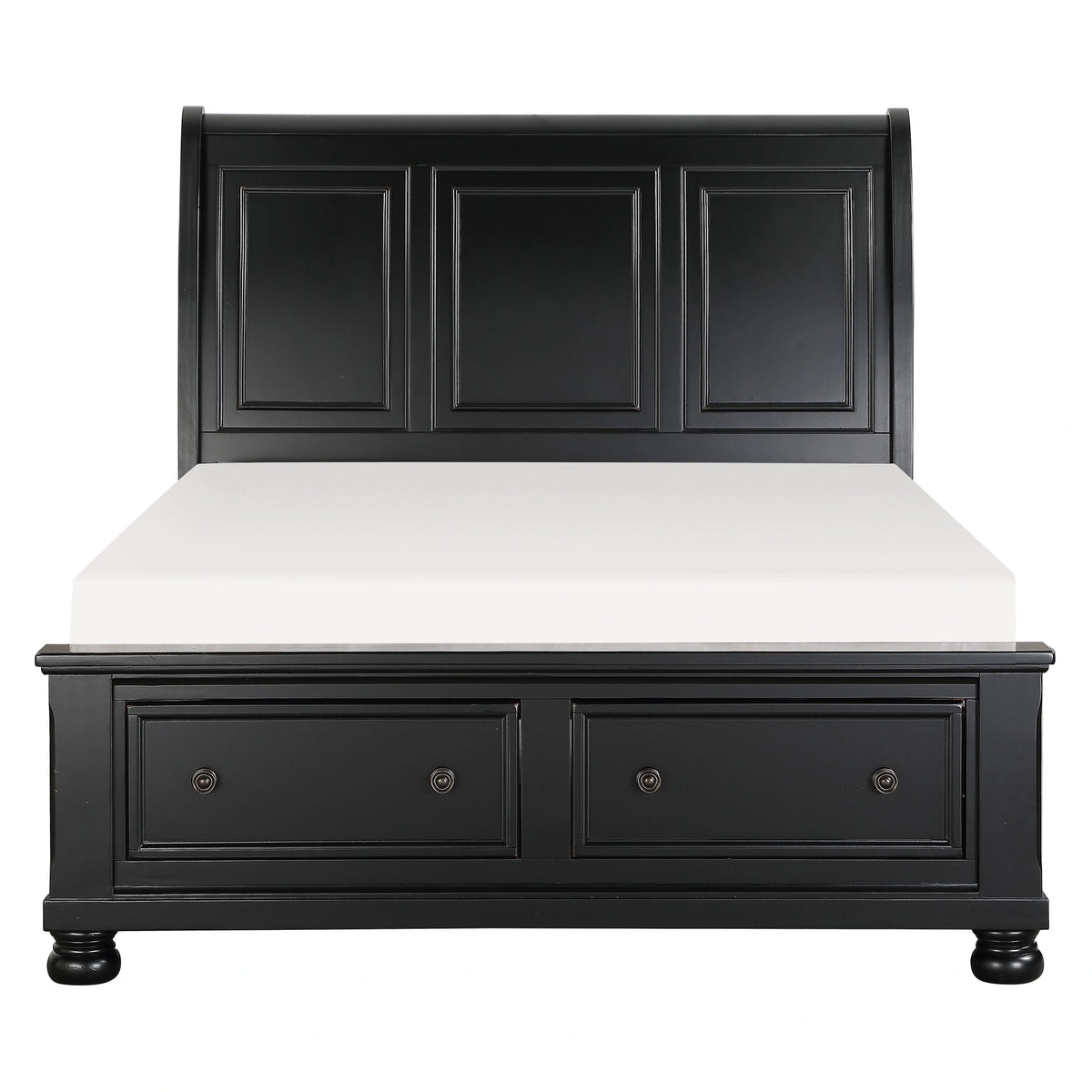 Laurelin-(3)Queen Sleigh Platform Bed with Footboard Storage image