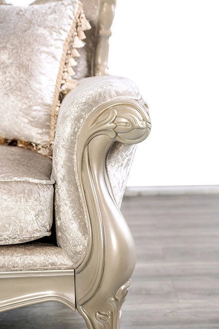 Acapulco White & Espresso Sofa