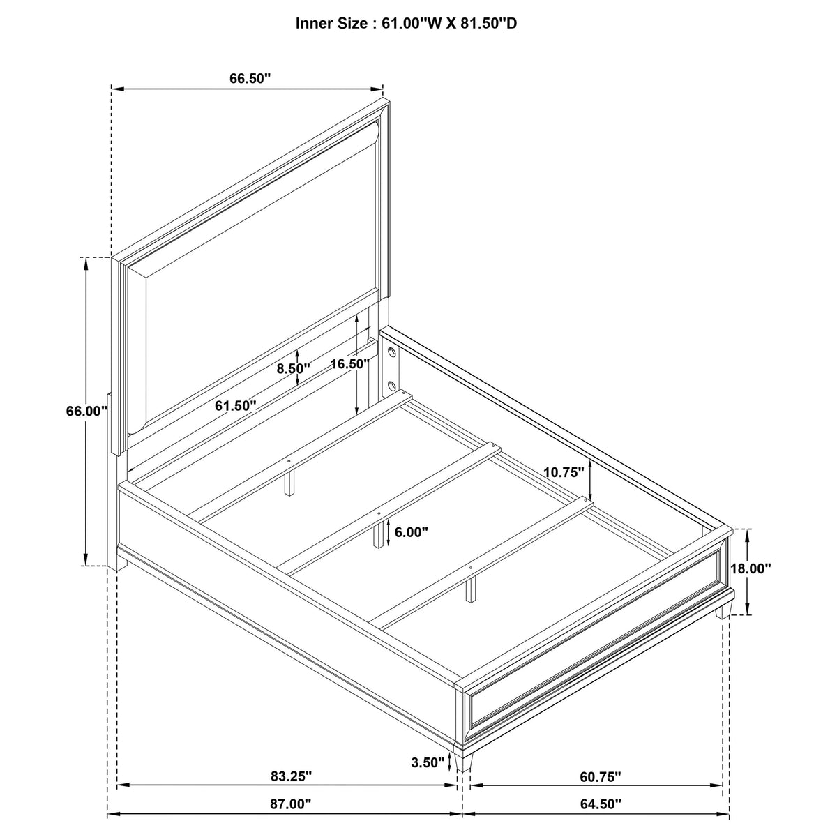 Pembroke Panel Bed