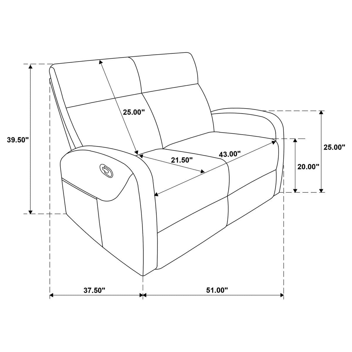 Hamilton Manual Reclining Sofa Set