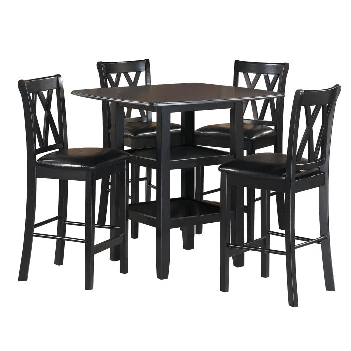 2514BK-36 - 5-Piece Pack Counter Height Set