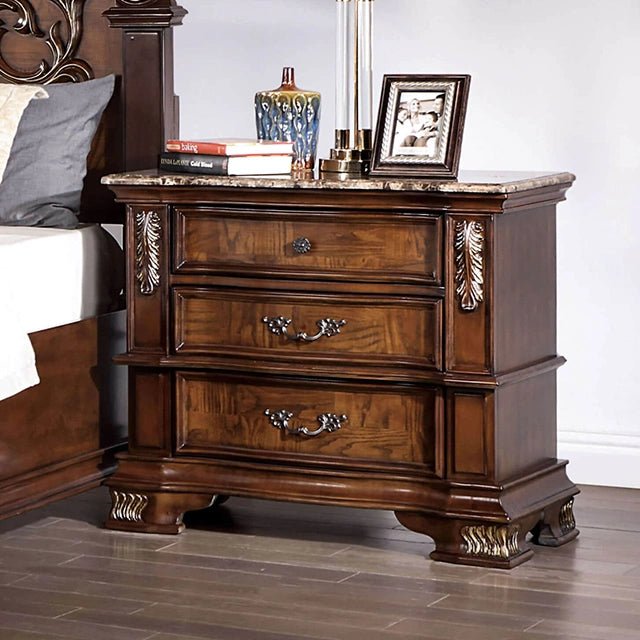 ESPARANZA Night Stand, Brown Cherry