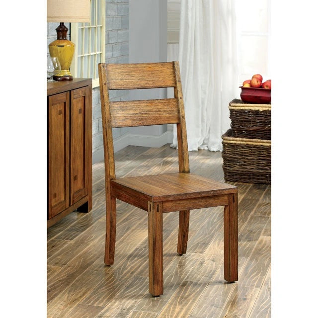 FRONTIER Dark Oak Side Chair (2/CTN)