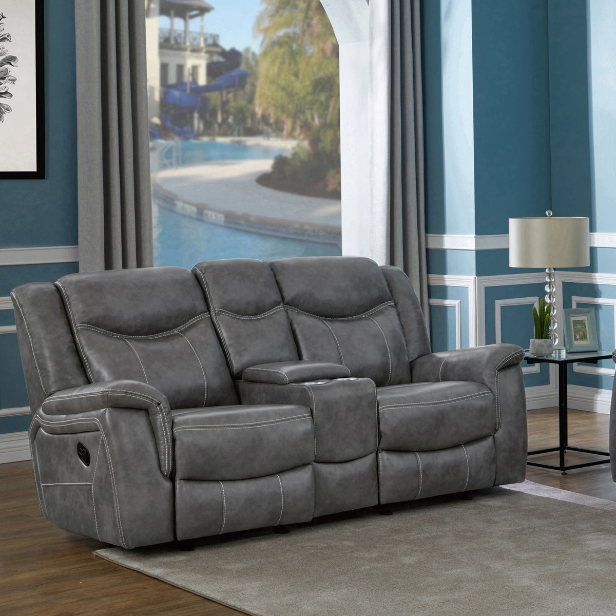 Conrad Reclining Glider Loveseat