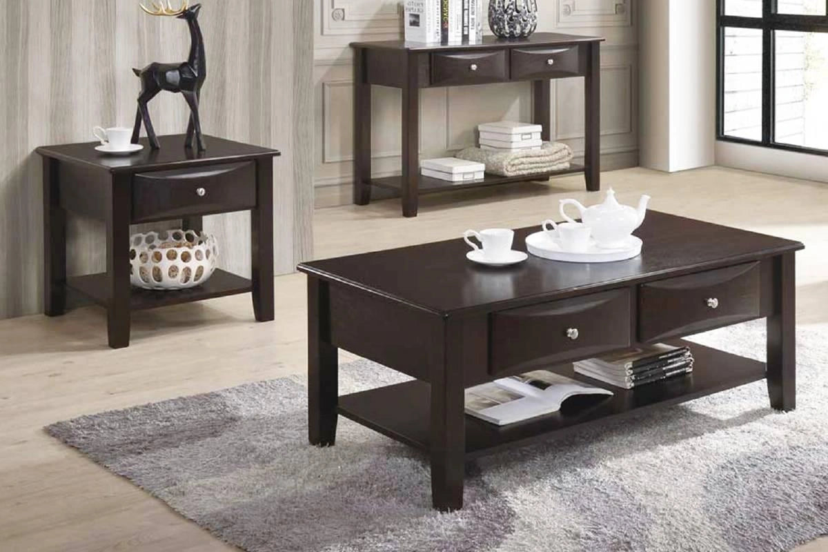 Liihct Console Table in Antique Black