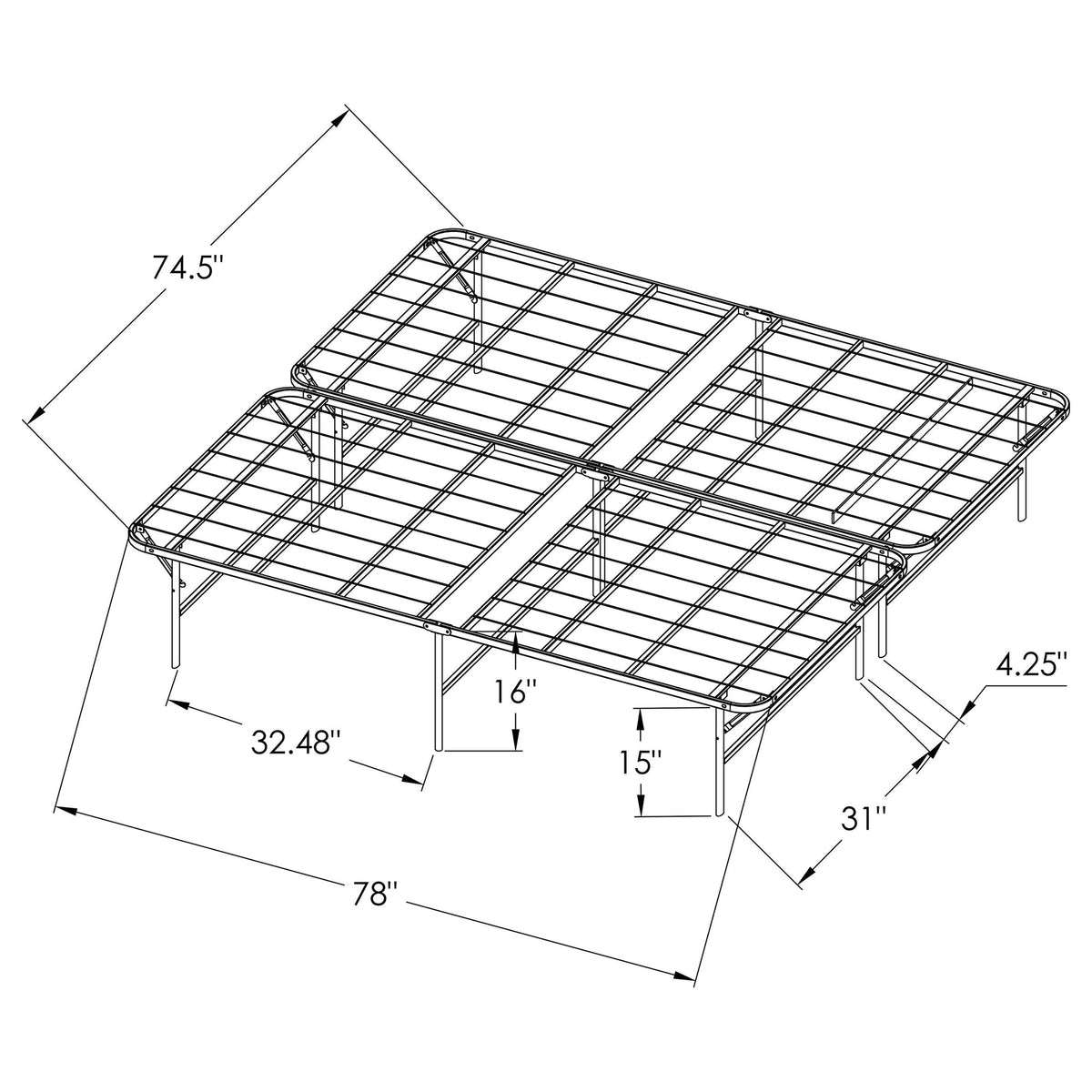 Mabel Mattress Support Platform Bed