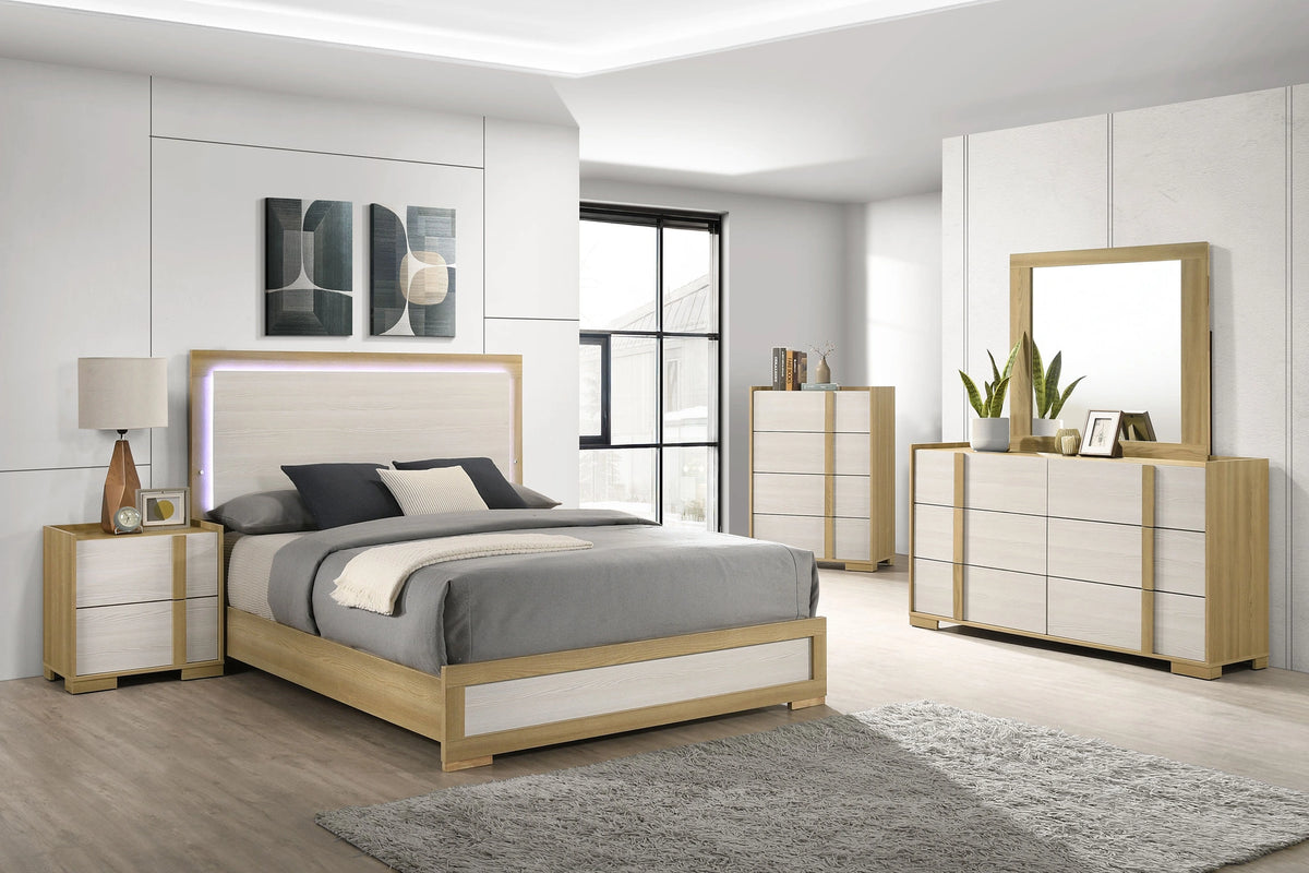 Hyland Panel Bed with LED Lighting