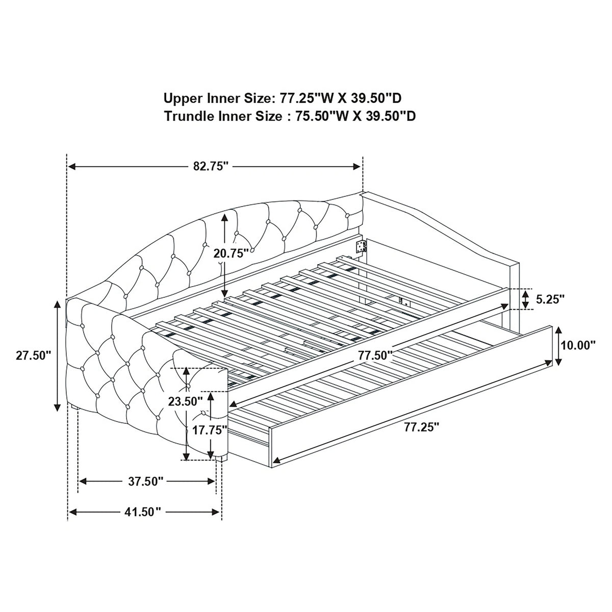 Sadie Daybed with Trundle