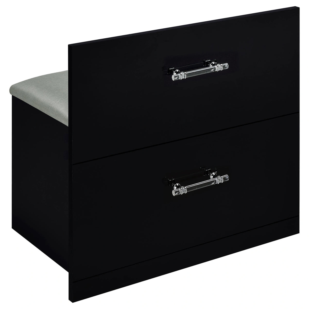 Flora Makeup Vanity Table with LED Mirror and Stool Set