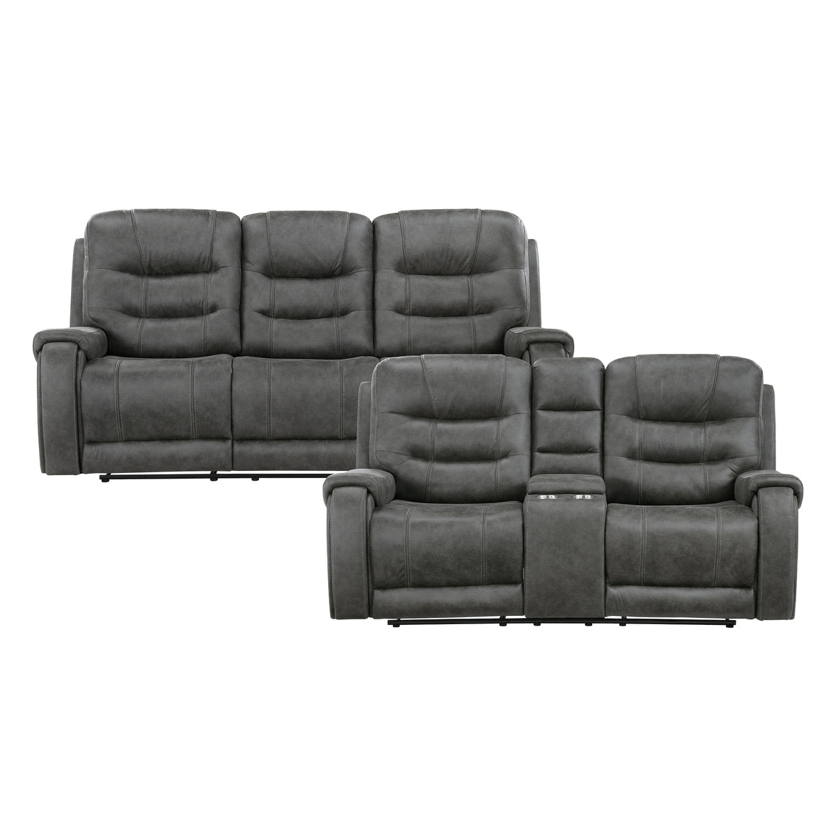 Oberon-2pc Set: Sofa, Love image