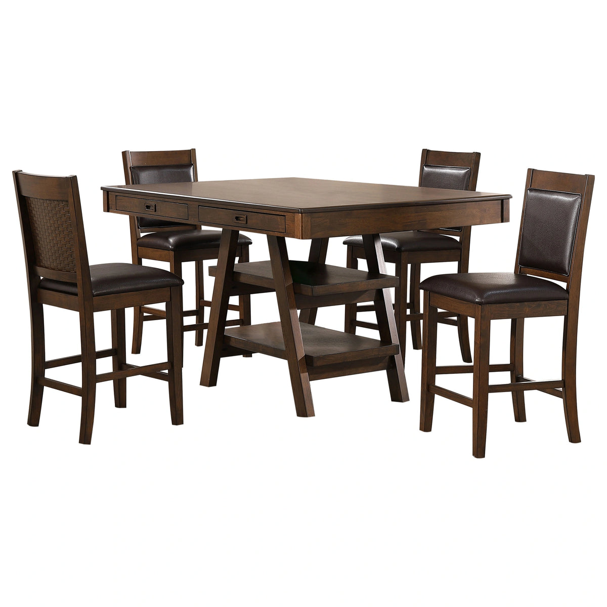 Dewey Counter Height Dining Set (Table and 4 Chair)