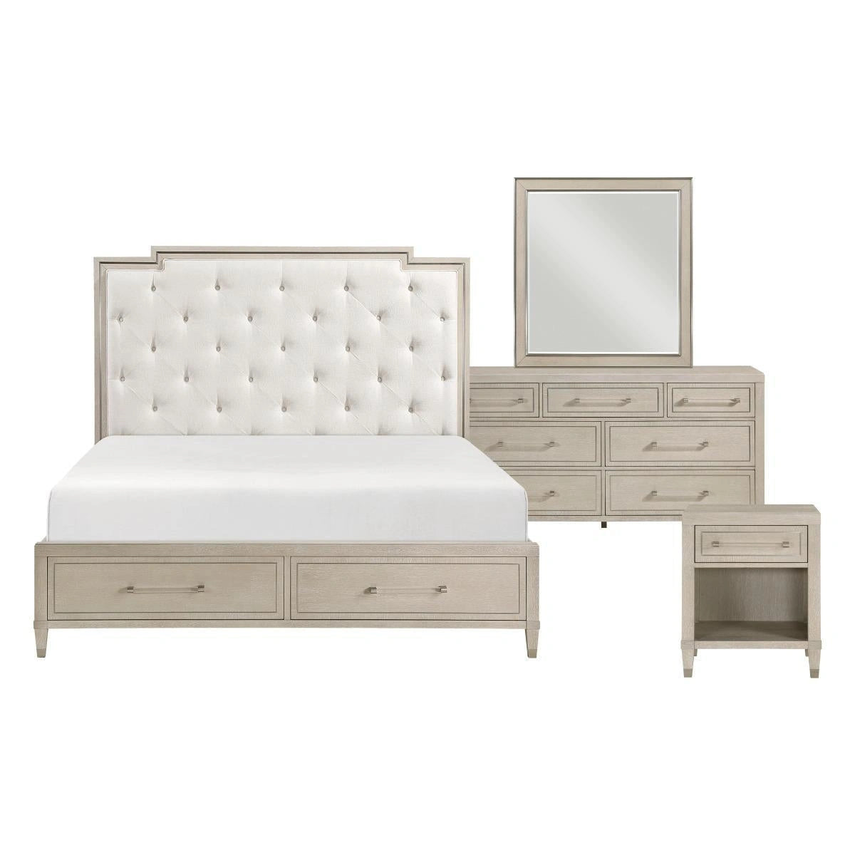 Genoa4 & 5 Piece (QB+NS+DR+MR+CH) Bed Set image