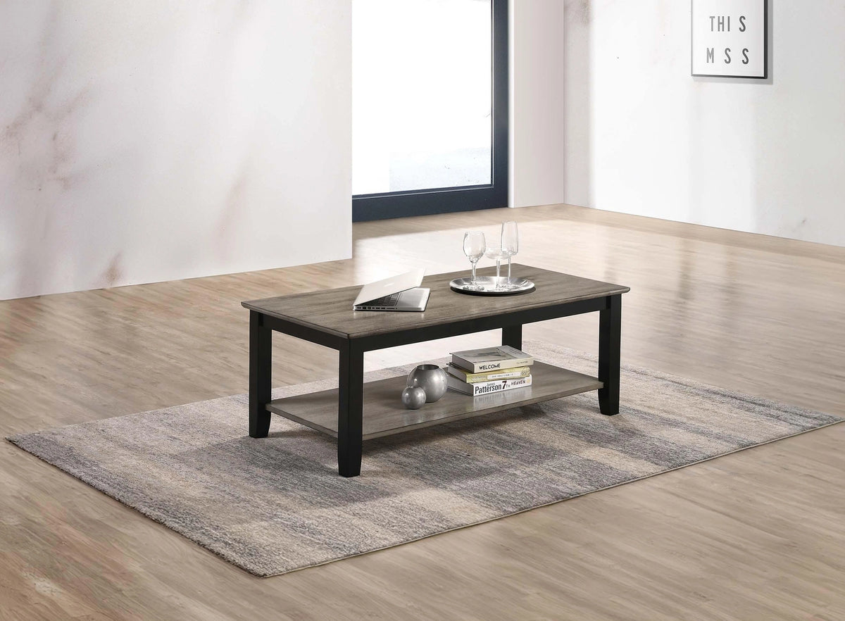 Liihct Coffee Table in Gray/Black