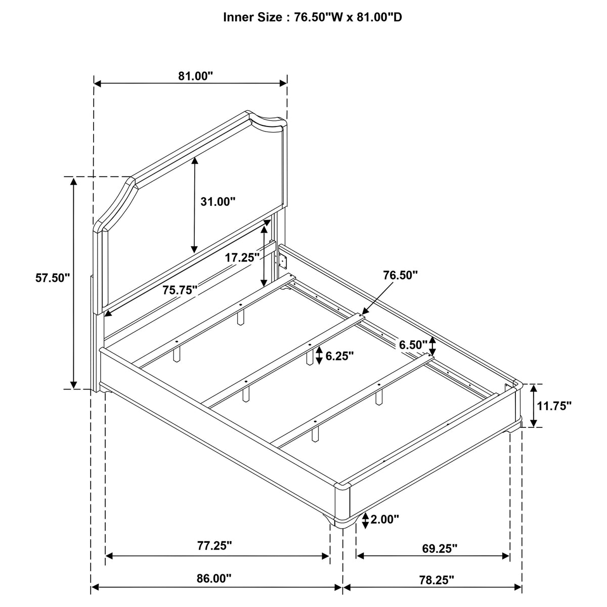 Garland Panel Bed