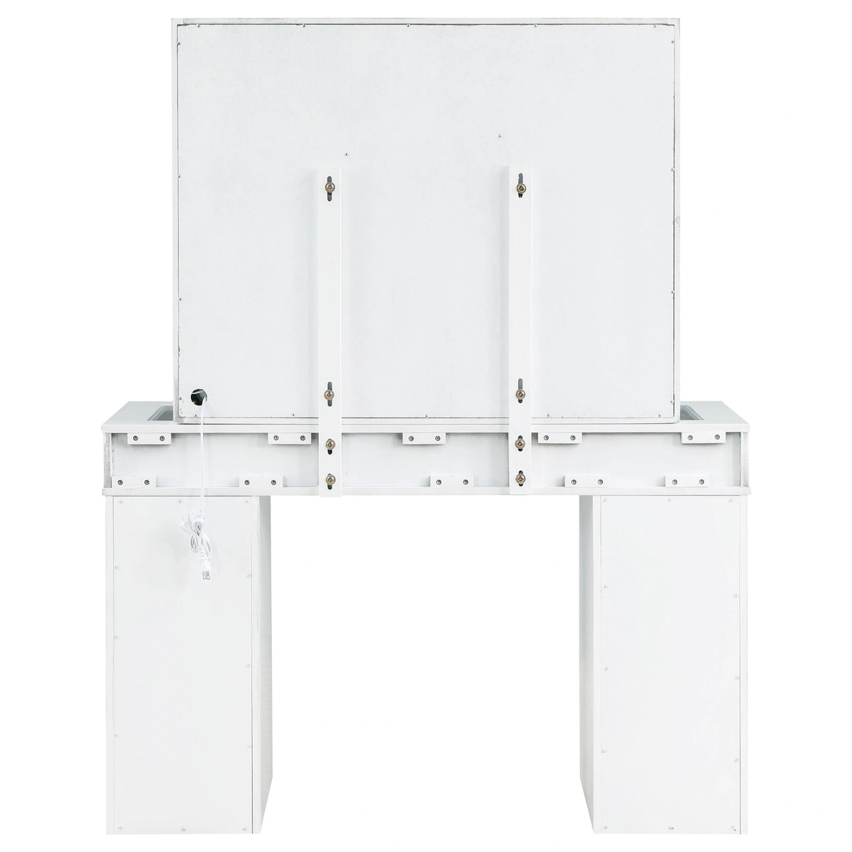 Regina Makeup Vanity Table with LED Mirror and Stool Set