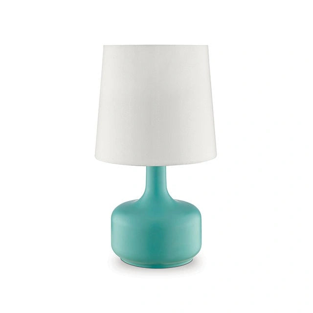 Farah Teal 17"H Matte Teal Table Lamp