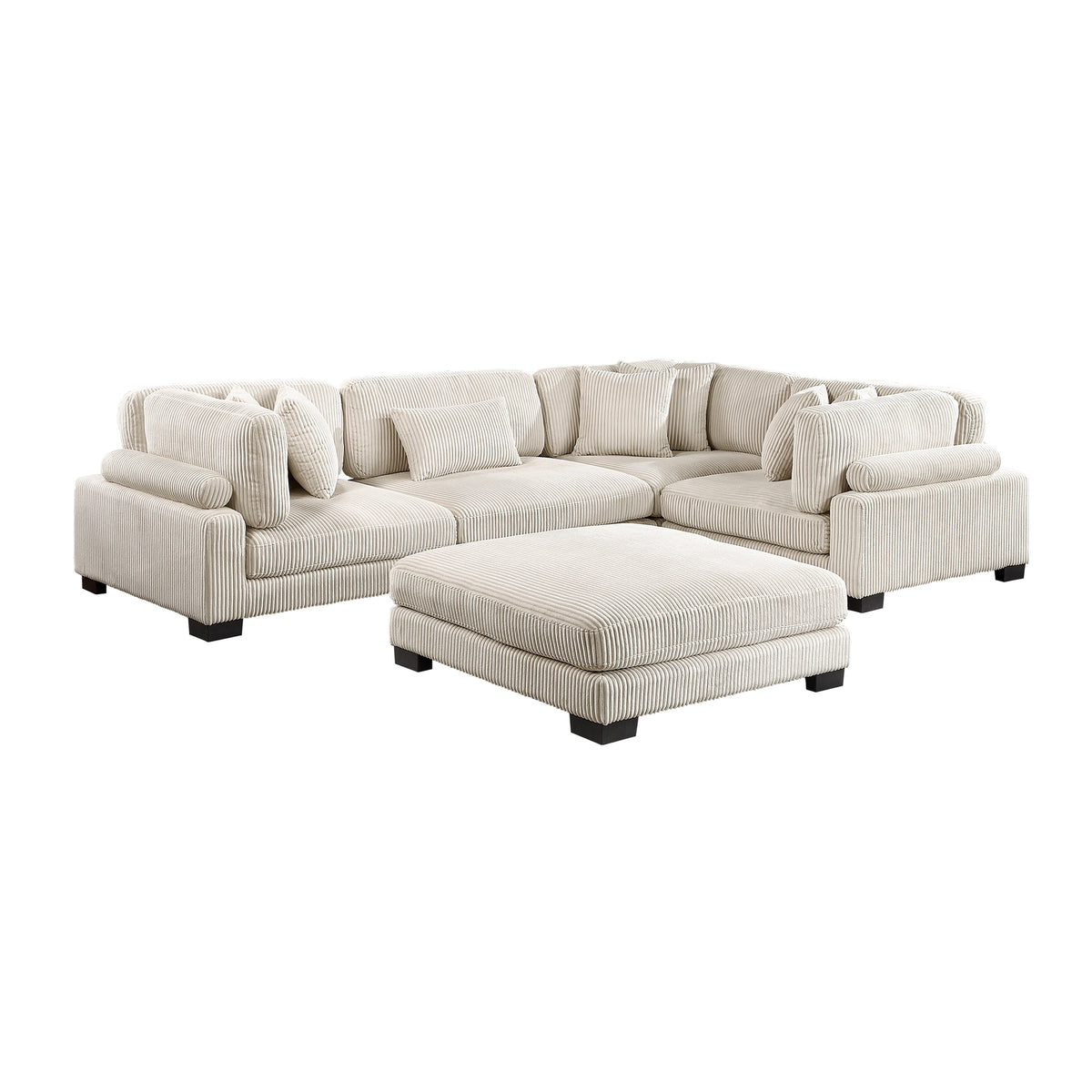 Traverse-(5)5-Piece Modular Sectional with Ottoman image