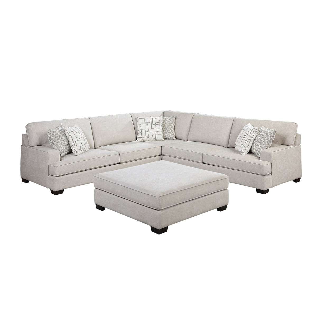 Livia-(4)4-Piece Sectional with Ottoman image