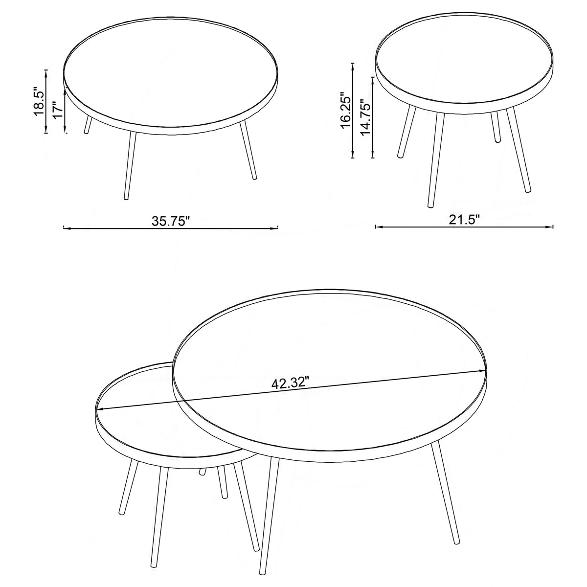Kaelyn Nesting Coffee Table