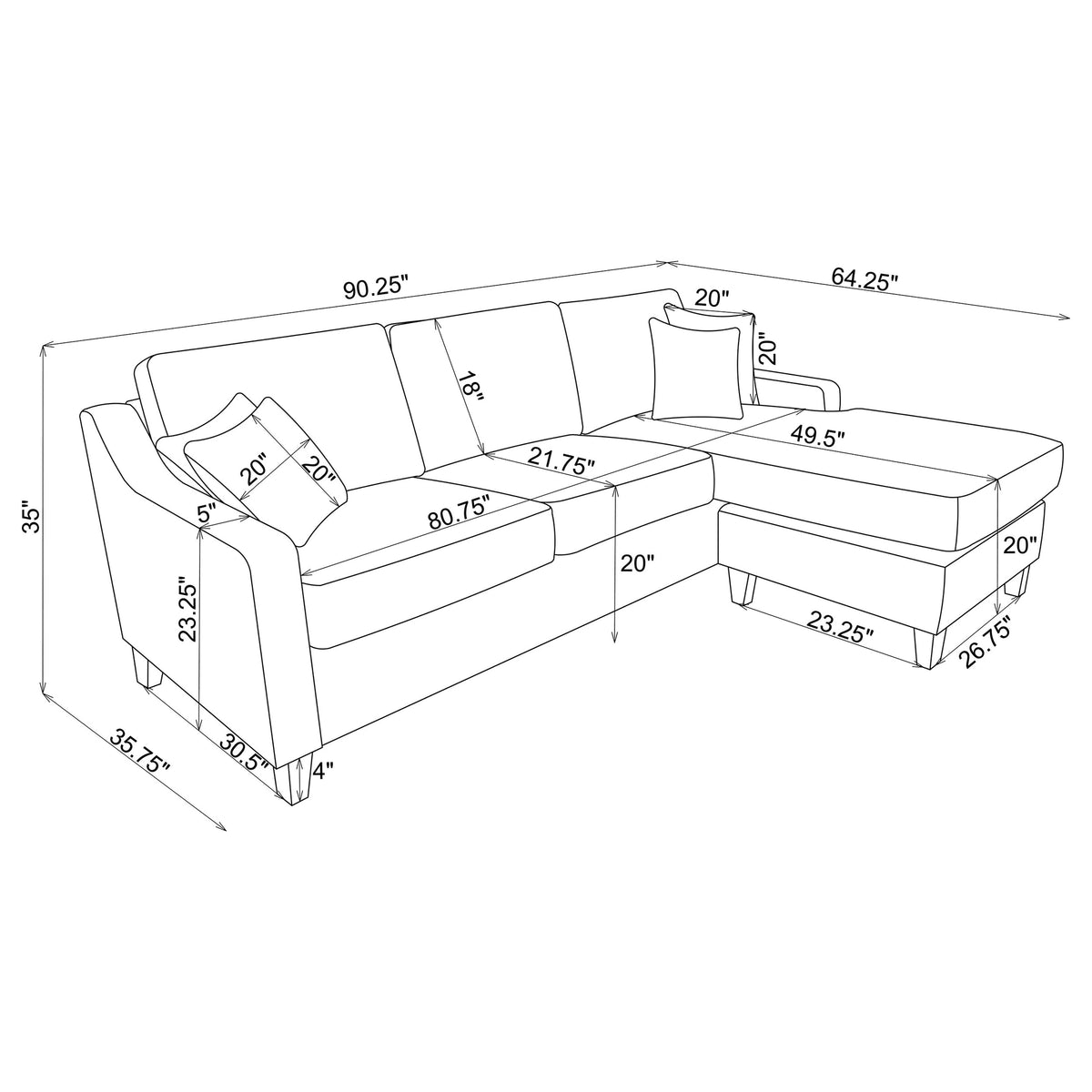 Mcloughlin Sectional Sofa