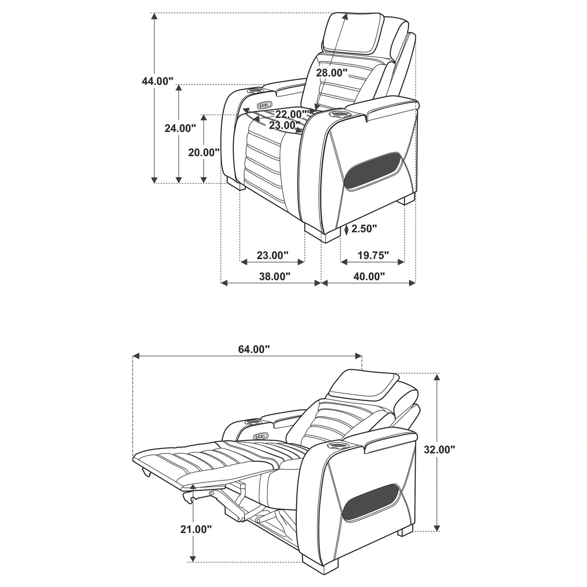 Zuma Dual Power Reclining Sofa Set