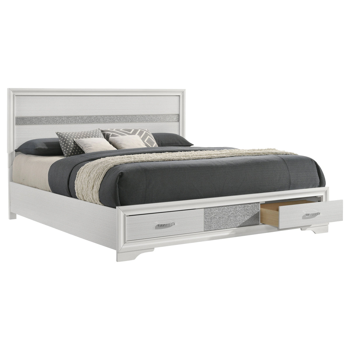 Miranda Panel Platform Storage Bed