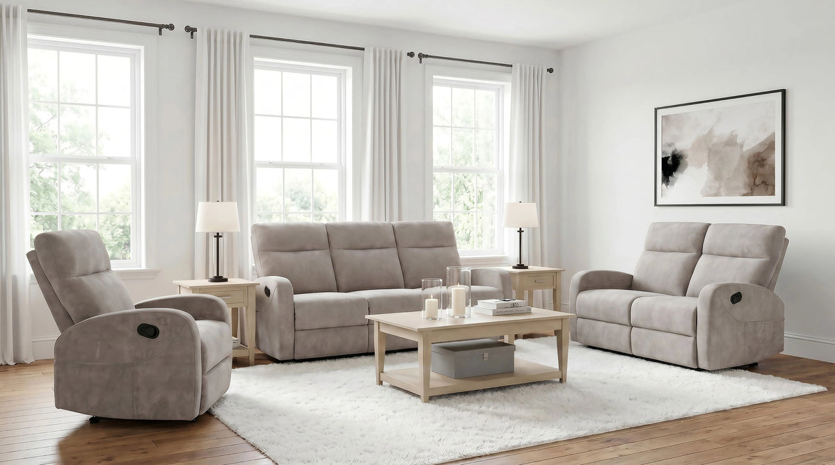 Hamilton Manual Reclining Sofa Set