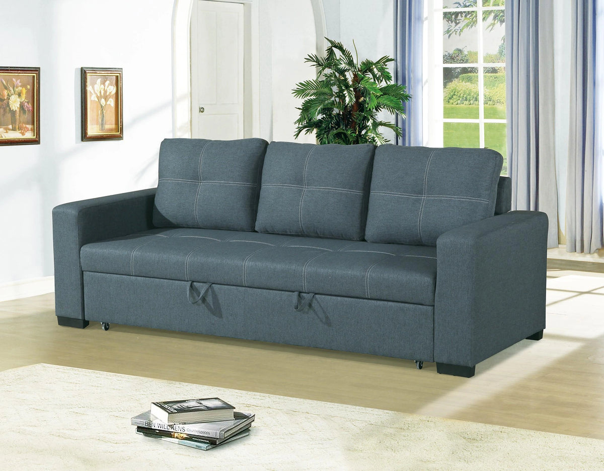 Haoind Convertible Sofa in Blue Grey