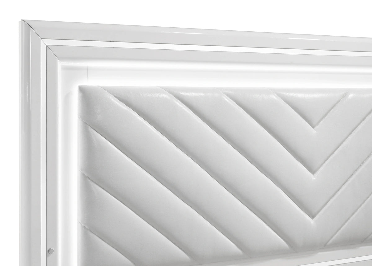 Cassia Panel Bed with LED Lighting