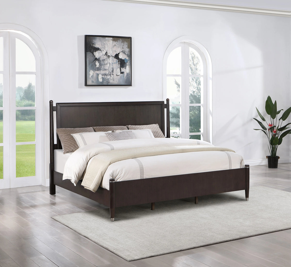 Emberlyn Four-Poster Panel Bed