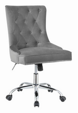 Load image into Gallery viewer, COA801994 - Modern Grey Velvet Office Chair