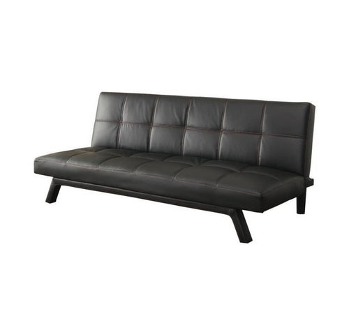 COA500765 - Sofa Bed (Black W/ Red Stitching)