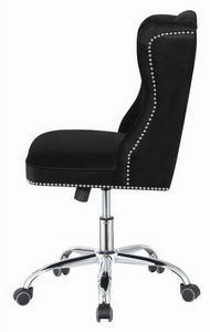 COA801995 - Modern Black Velvet Office Chair