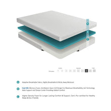 Load image into Gallery viewer, MT-G08T - 8" Twin Gel-Infused Memory Foam Mattress