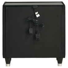 Load image into Gallery viewer, Ravenne Velvet Upholstered LED Nightstand