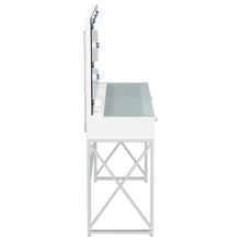 Load image into Gallery viewer, Eliza Makeup Vanity Table with LED Mirror and Stool